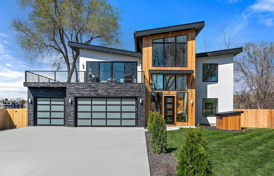 Custom Designed Home Front View