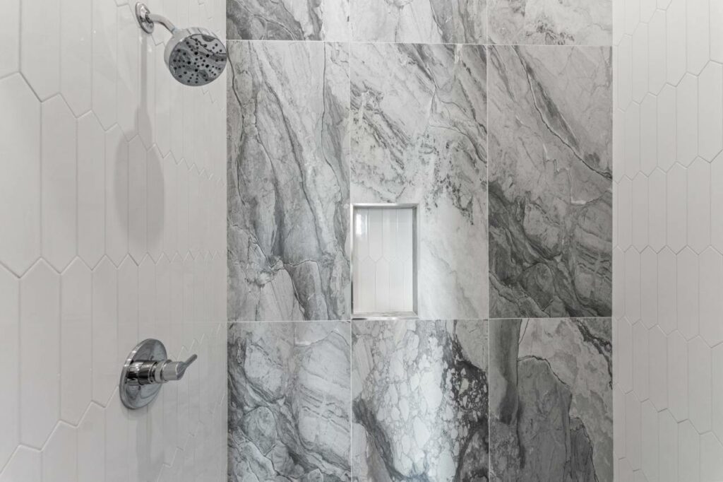 Grey Marble Shower