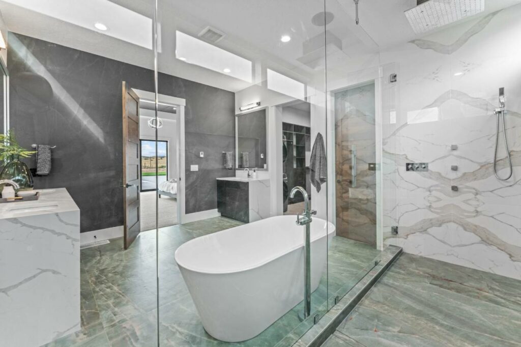 In Glass Shower