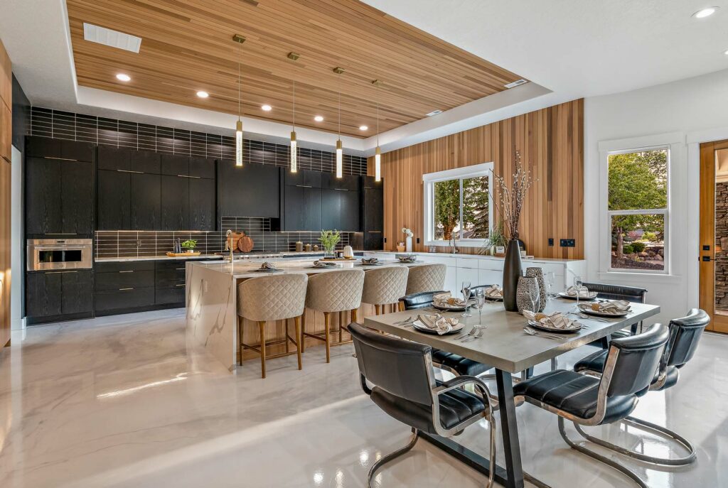 Elevated and Stylish Dining Room