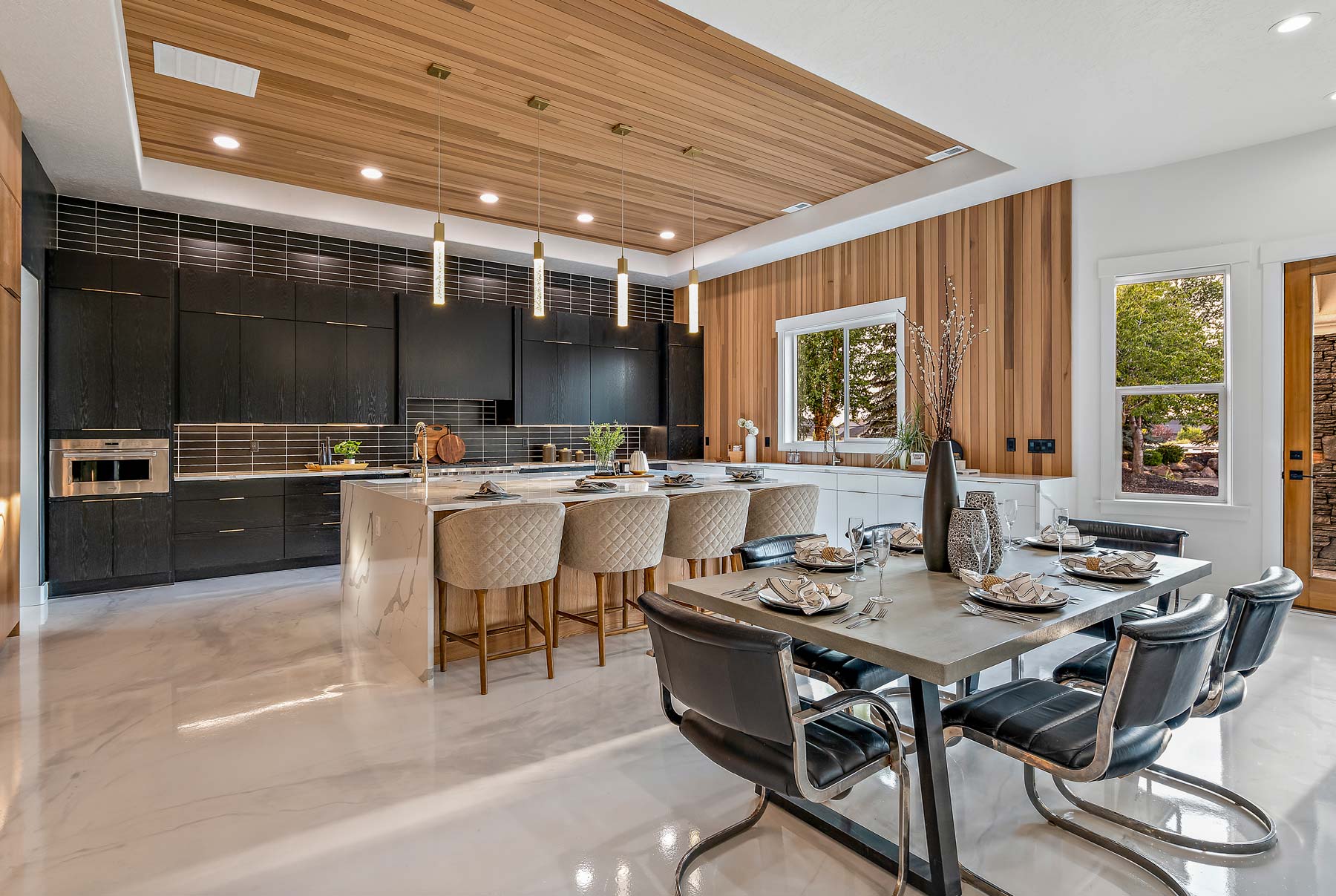 Elevated and Stylish Dining Room