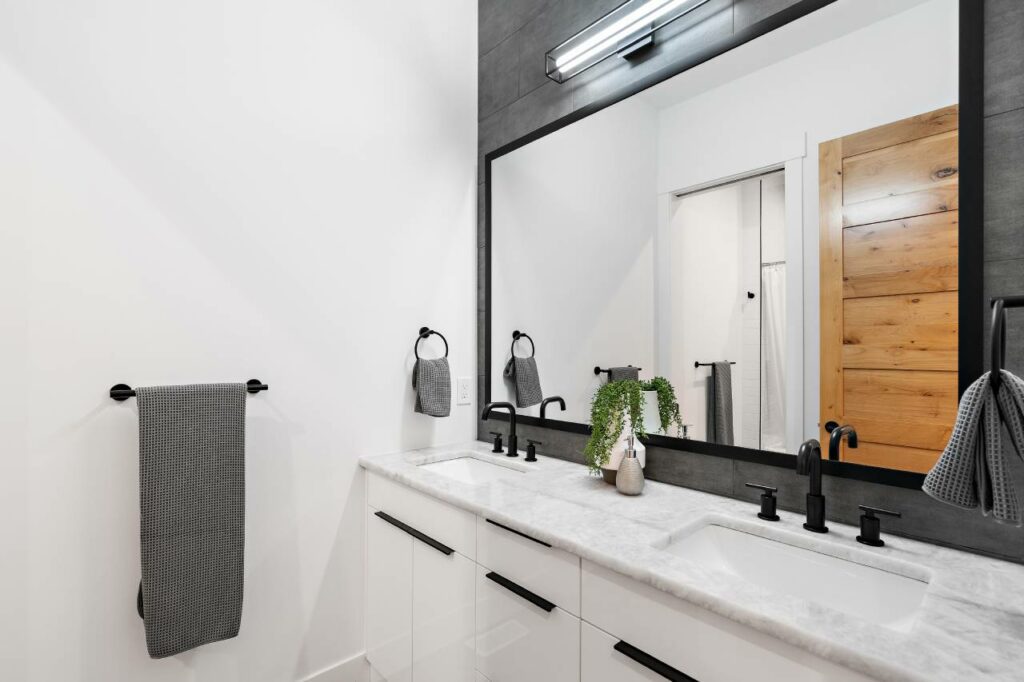 White And Black Vanity